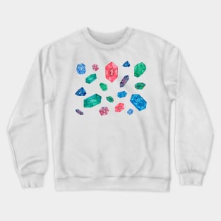 Gemstones pattern Crewneck Sweatshirt